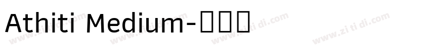 Athiti Medium字体转换